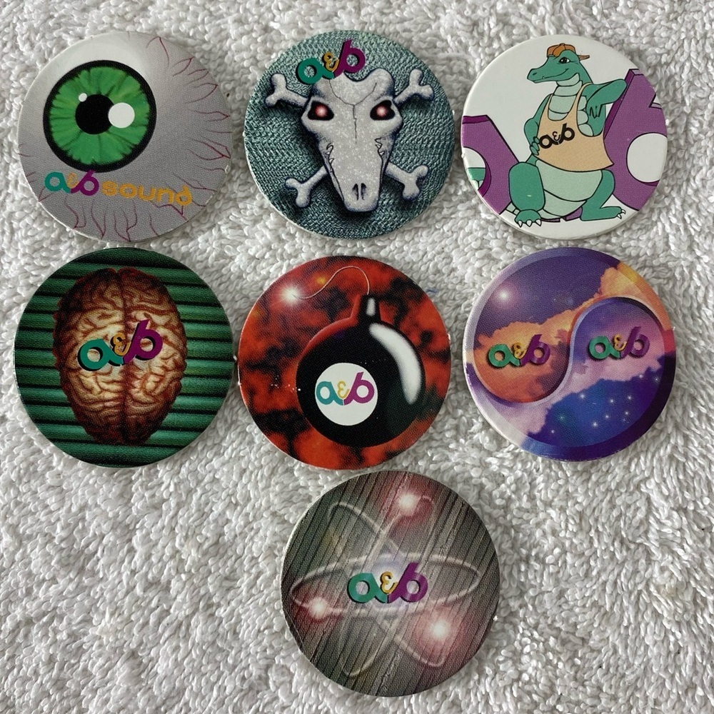 5/$35 Vintage A&B Sound POGs Collectible POGs x7